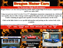 Tablet Screenshot of dragonmotorcars.com